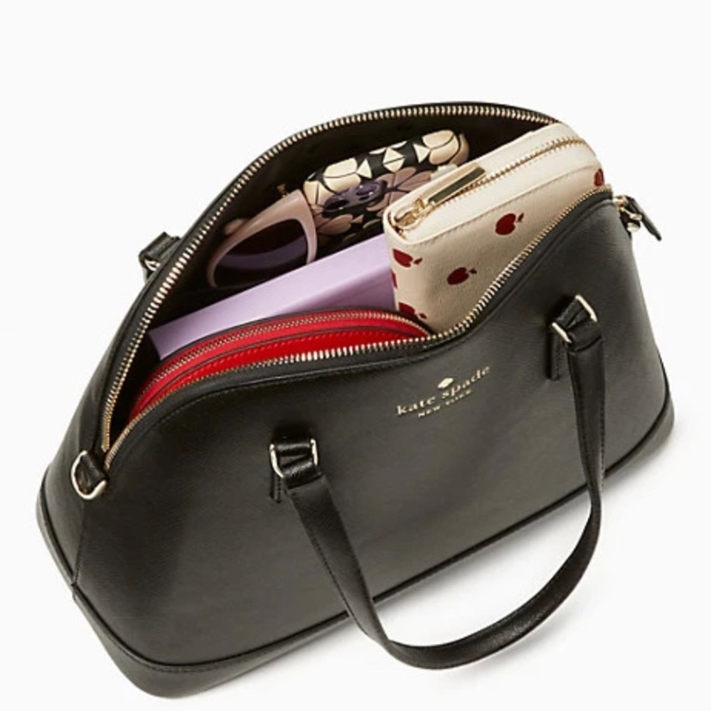 Authentic KATE SPADE leather top zip satchel/crossbody - Picture 13 of 14